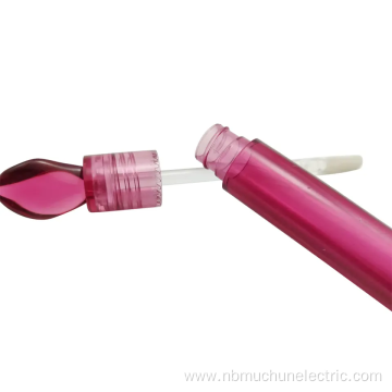 Red Crystal Lip Gloss Tube Plastic